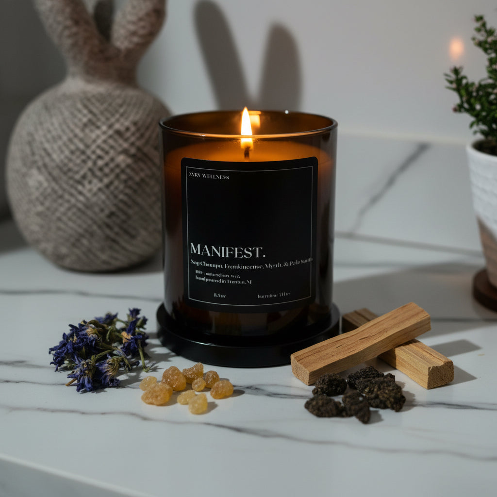 Manifest- Nag champa, Frankincense, Myrrh, Palo Santo