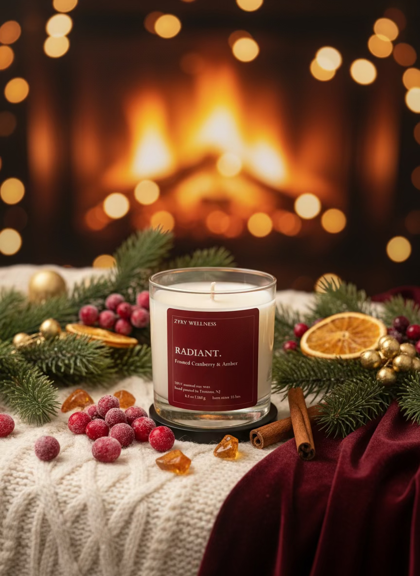 Radiant – Cranberry & Amber Candle